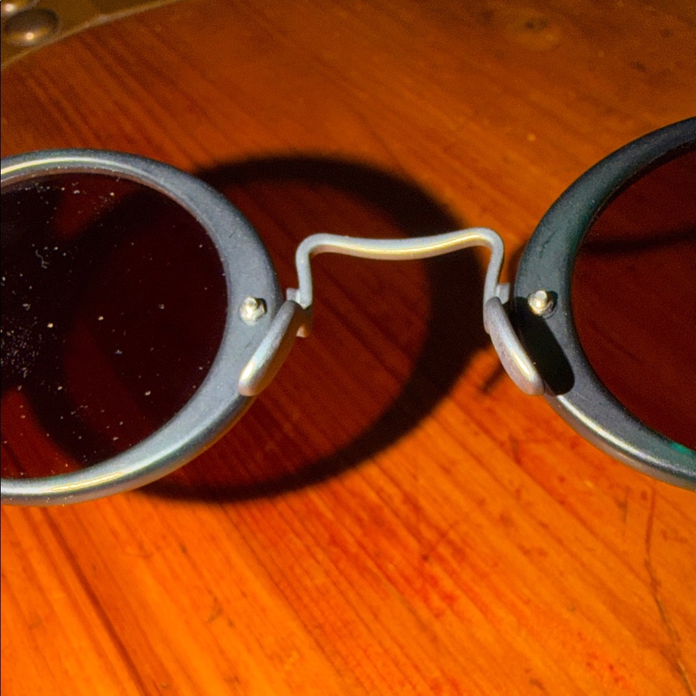 Esprit Y2K vintage Teal Round Sunglasses with Dark Lenses - Picture 6 of 7